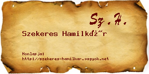 Szekeres Hamilkár névjegykártya