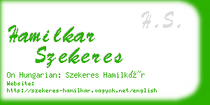 hamilkar szekeres business card